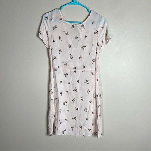 FREE PEOPLE Womens White Floral Empire Waist Dress Size 2 - Picture 1 of 7